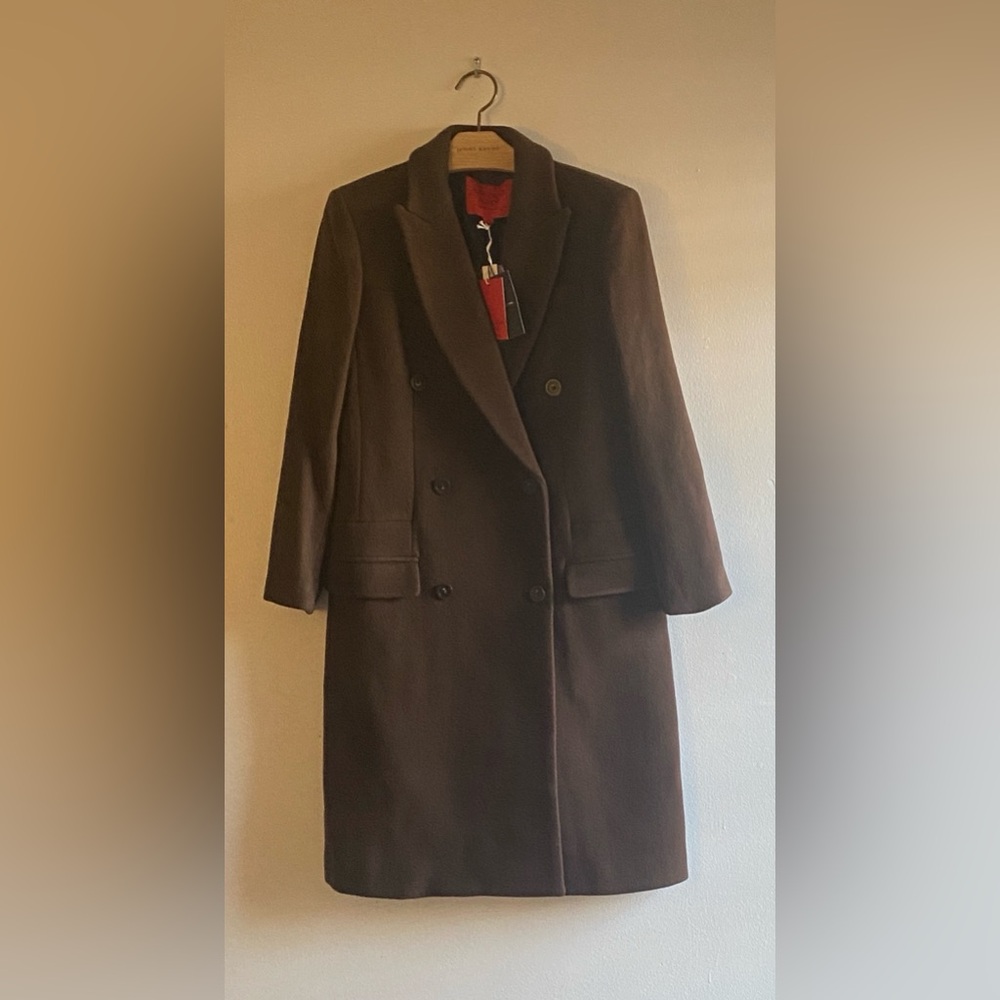 J. Crew collaboration Alex Eagle Brown Double-Breasted coat